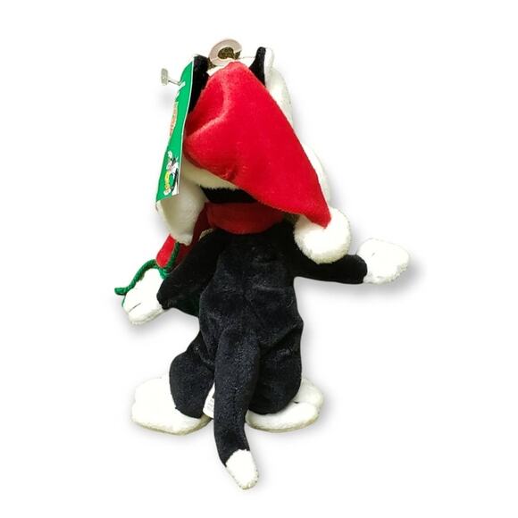 Warner Brothers Sylvester Santa Bean Bag Toy Plush • Christmas Stuffed Plush - Picture 3 of 7